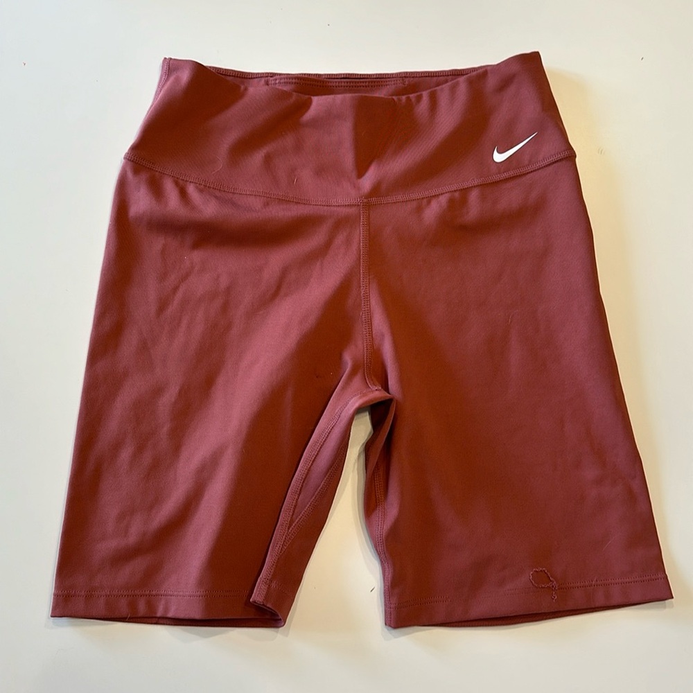 Orange Nike bike shorts